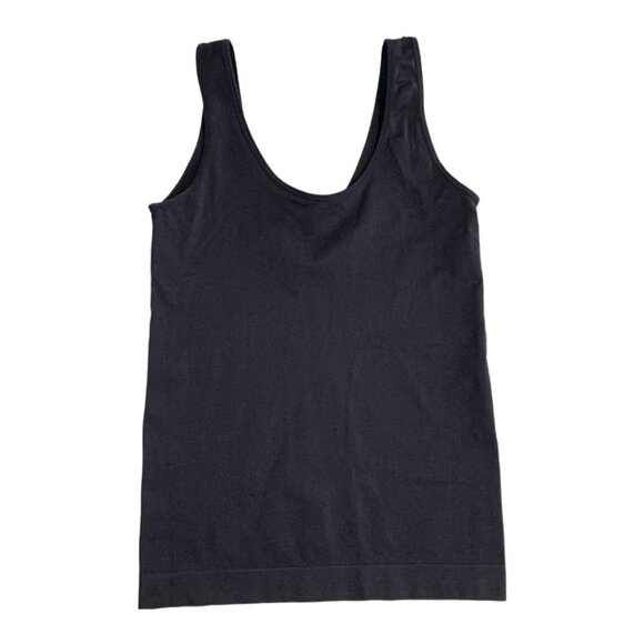 Yummie By Heather Thomson Black Seamless Tank Top Medium Nylon/Spandex Blend - Picture 1 of 5
